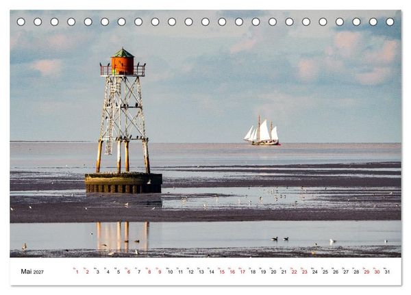 Produktbild: Pellwormer Ogenblicke, ein Streifzug durch ein Inseljahr (Tischkalender 2027 DIN A5 quer), CALVENDO Monatskalender