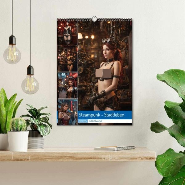 Produktbild: Steampunk - Stadtleben - Rotlichtviertel (Wandkalender 2026 DIN A3 hoch), CALVENDO Monatskalender