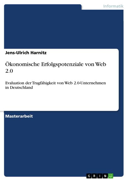 Produktbild: &Ouml;konomische Erfolgspotenziale von Web 2.0