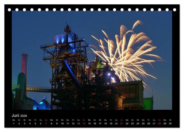 Produktbild: Feuerwerks - Impressionen (Tischkalender 2026 DIN A5 quer), CALVENDO Monatskalender