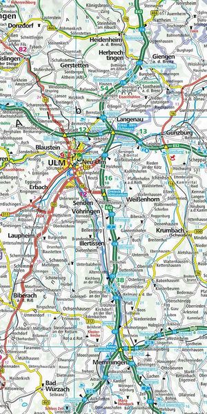 Produktbild: K&uuml;mmerly+Frey Strassenkarte Deutschland S&uuml;d 1:500.000