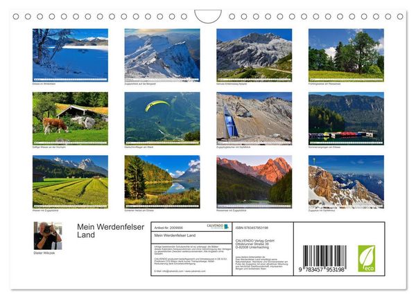 Produktbild: Mein Werdenfelser Land (Wandkalender 2026 DIN A4 quer), CALVENDO Monatskalender