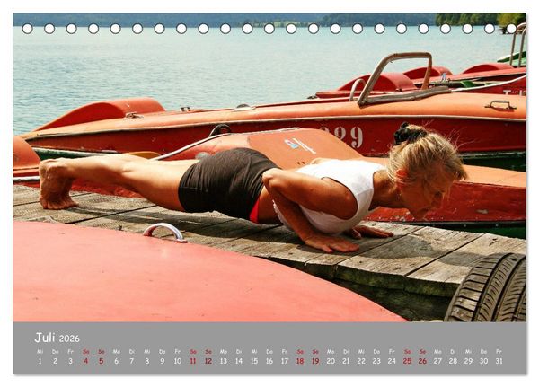 Produktbild: Yoga &ndash; Harmonie am Walchensee (Tischkalender 2026 DIN A5 quer), CALVENDO Monatskalender