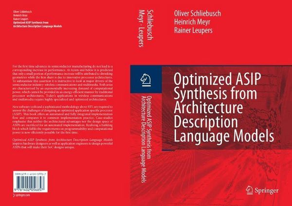 Produktbild: Optimized ASIP Synthesis from Architecture Description Language Models