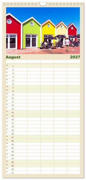 Produktbild: Familienplaner 2027 - Inselliebe Langeoog mit 5 Spalten (Wandkalender, 21 x 45 cm) CALVENDO