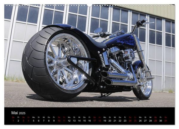 Produktbild: Exklusive Best of Fat Ass Custombike Edition, feinste Harleys mit fettem Hintern (Wandkalender 2025 DIN A2 quer), CALVENDO Monatskalender