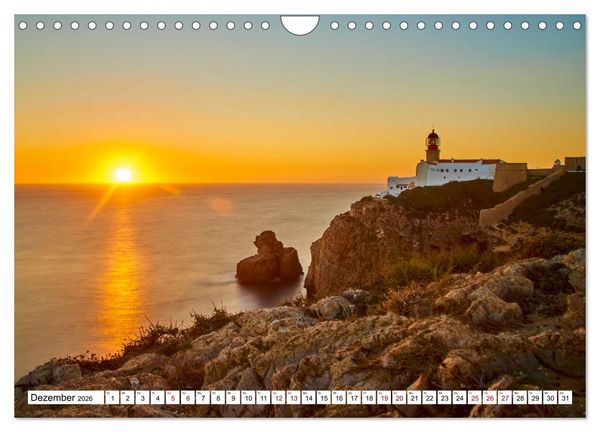 Produktbild: Algarve - Die wilde Westk&uuml;ste Costa Vicentina (Wandkalender 2026 DIN A4 quer), CALVENDO Monatskalender