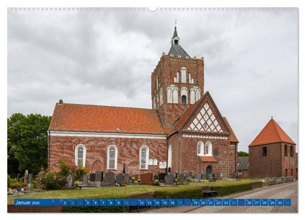 Produktbild: Die Krummh&ouml;rn Gemeinde in Ostfriesland (Wandkalender 2026 DIN A2 quer), CALVENDO Monatskalender