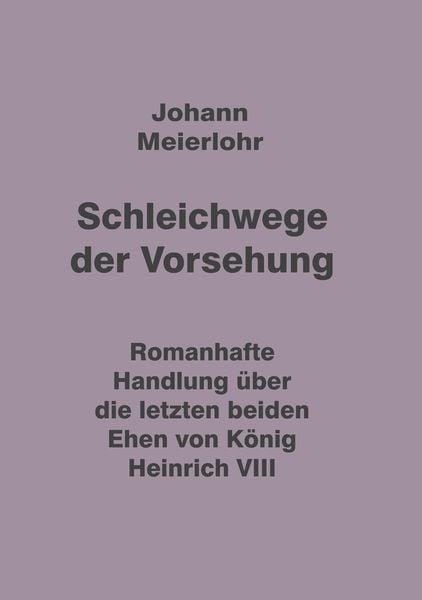 Schleichwege der Vorsehung, Taschenbuch von Johann Meierlohr, Tredition, 9783347838819
