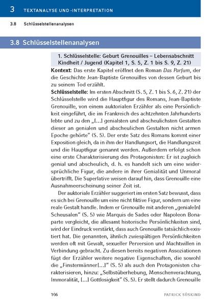 Produktbild: Das Parfum - Textanalyse und Interpretation