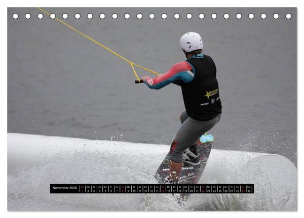 Produktbild: Wakeboarding (Tischkalender 2026 DIN A5 quer), CALVENDO Monatskalender