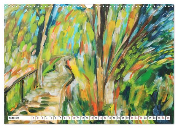 Produktbild: Landschaft in der Malerei: Ein Kunstkalender (Wandkalender 2026 DIN A3 quer), CALVENDO Monatskalender