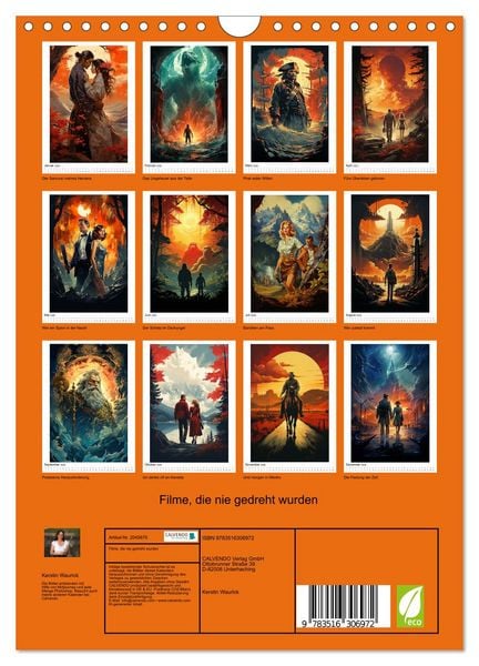 Produktbild: Filme, die nie gedreht wurden (Wandkalender 2026 DIN A4 hoch), CALVENDO Monatskalender
