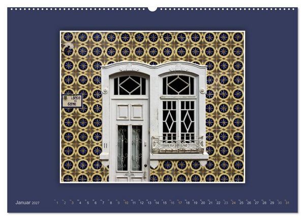 Produktbild: Azulejo-Fassaden in Portugal (Wandkalender 2027 DIN A2 quer), CALVENDO Monatskalender