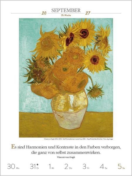 Produktbild: Literaturkalender Kunst 2027
