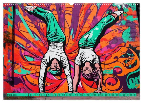 Produktbild: Lebensart Hip Hop (Wandkalender 2026 DIN A2 quer), CALVENDO Monatskalender