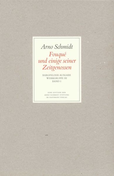 Produktbild: Bargfelder Ausgabe. Werkgruppe III: Essays und Biographisches