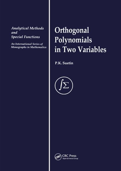 Produktbild: Orthogonal Polynomials in Two Variables