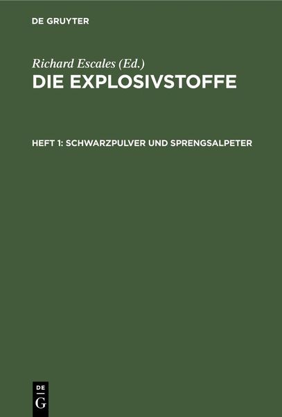 Produktbild: Schwarzpulver und Sprengsalpeter
