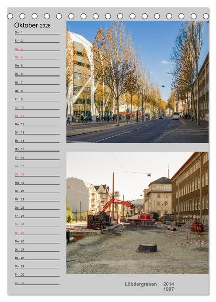 Produktbild: Jena im Wandel (Tischkalender 2026 DIN A5 hoch), CALVENDO Monatskalender