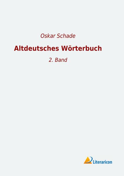 Produktbild: Altdeutsches W&ouml;rterbuch