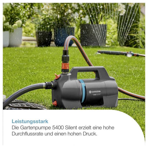 Produktbild: GARDENA Gartenpumpe 5400 Silent Gartenpumpe 5.400 l/h 43m