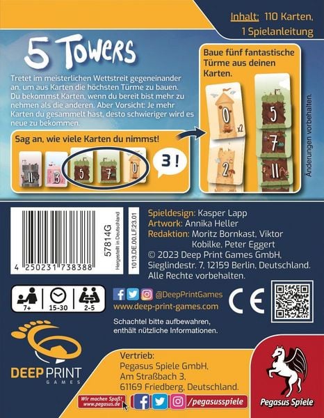 Produktbild: 5 Towers (Deep Print Games)