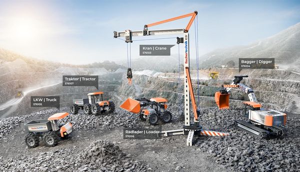 Produktbild: Fischertechnik 576107 - Traktor, 58 Bauteile, Konstruktionsspielzeug ab 7 Jahren