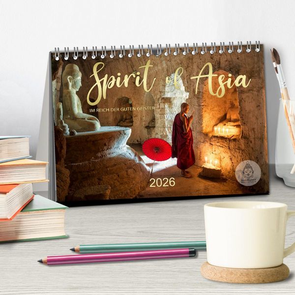 Produktbild: Spirit of Asia - Im Reich der guten Geister (Tischkalender 2026 DIN A5 quer), CALVENDO Monatskalender
