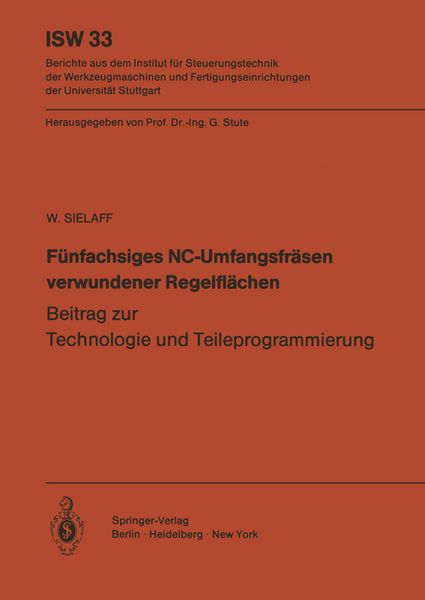 Produktbild: F&uuml;nfachsiges NC-Umfangsfr&auml;sen verwundener Regelfl&auml;chen