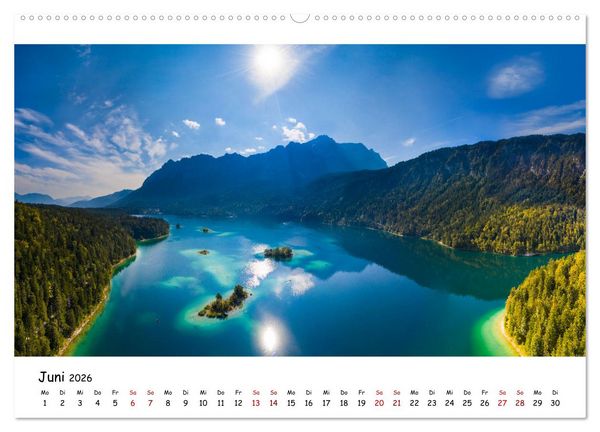 Produktbild: Traumhafte Orte - Berge, Seen und Meer (hochwertiger Premium Wandkalender 2026 DIN A2 quer), Kunstdruck in Hochglanz