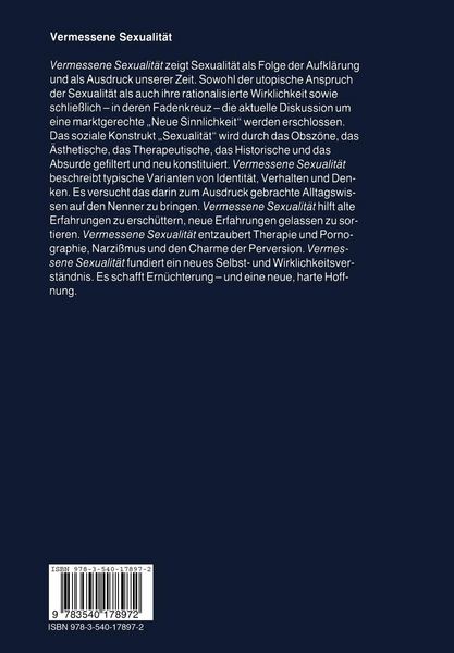 Produktbild: Vermessene Sexualit&auml;t