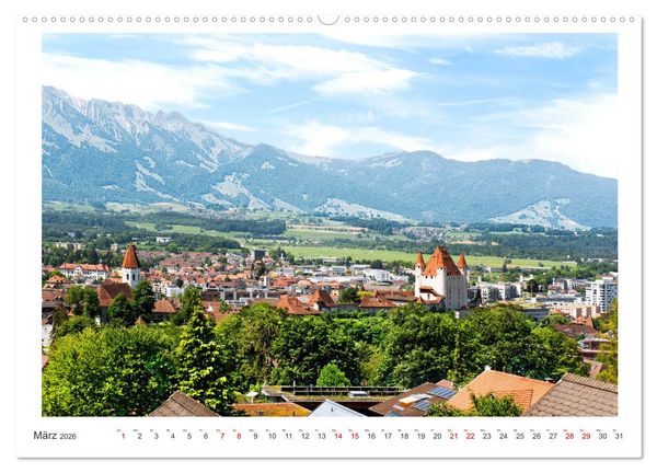 Produktbild: Malerisches Thun (hochwertiger Premium Wandkalender 2026 DIN A2 quer), Kunstdruck in Hochglanz