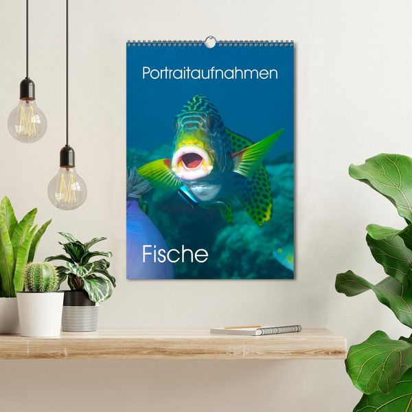 Produktbild: Portraitaufnahmen - Fische (Wandkalender 2026 DIN A3 hoch), CALVENDO Monatskalender