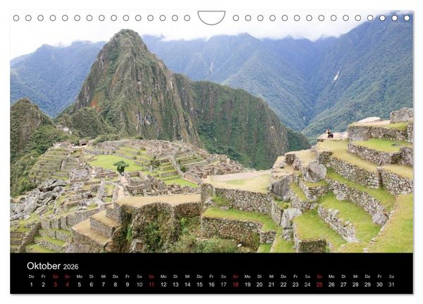 Produktbild: Machu Picchu - Peru (Wandkalender 2026 DIN A4 quer), CALVENDO Monatskalender