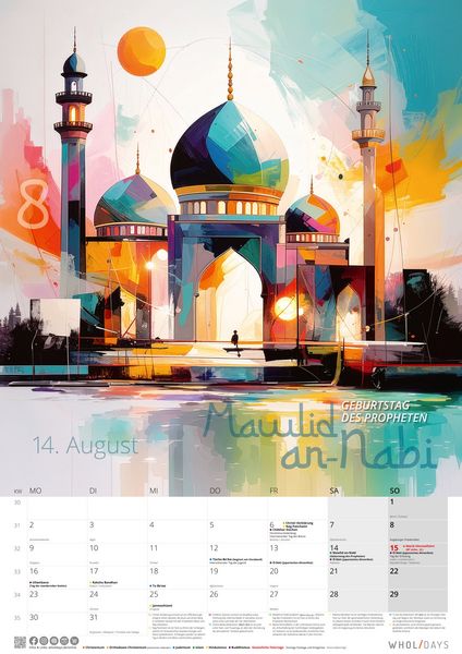 Produktbild: wholidays Kalender 2027