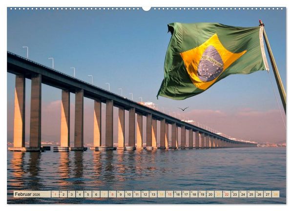 Produktbild: Rio de Janeiro, Stadt des Sonnenscheins (Wandkalender 2026 DIN A2 quer), CALVENDO Monatskalender