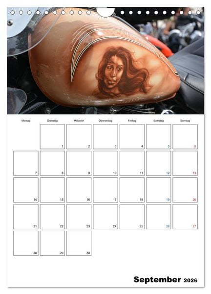 Produktbild: Harley Davidson Familienplaner (Wandkalender 2026 DIN A4 hoch), CALVENDO Monatskalender