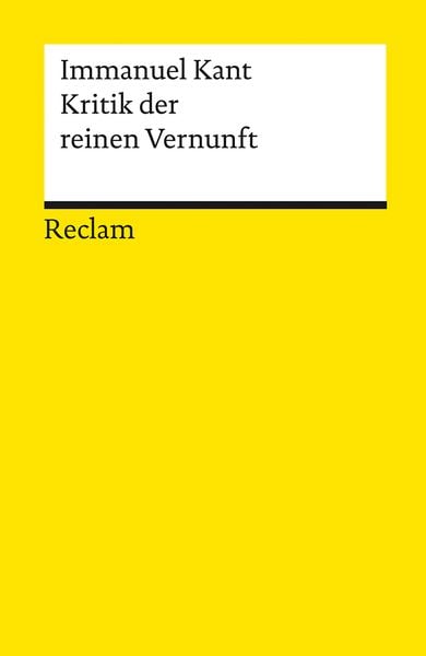 Produktbild: Kritik der reinen Vernunft