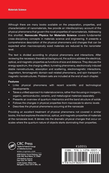 Produktbild: Nanoscale Physics for Materials Science