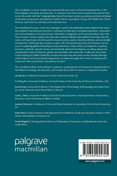 Produktbild: The Palgrave Handbook of Global Citizenship and Education