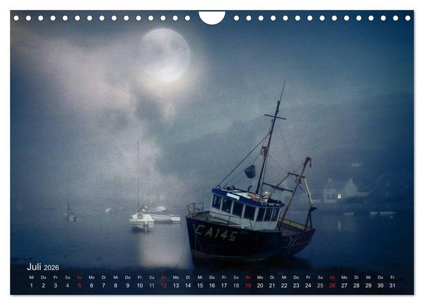 Produktbild: Mondnacht (Wandkalender 2026 DIN A4 quer), CALVENDO Monatskalender