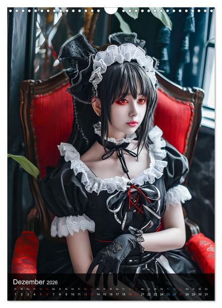 Produktbild: Anime-Girls - Japanische Kawaii-Sch&ouml;nheiten im Anime-Stil (Wandkalender 2026 DIN A3 hoch), CALVENDO Monatskalender