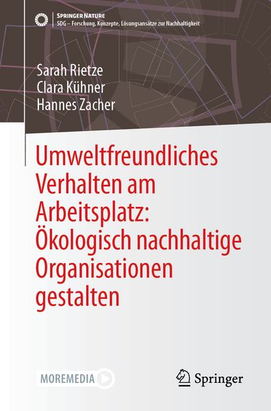Produktbild: Umweltfreundliches Verhalten am Arbeitsplatz: &Ouml;kologisch nachhaltige Organisationen gestalten