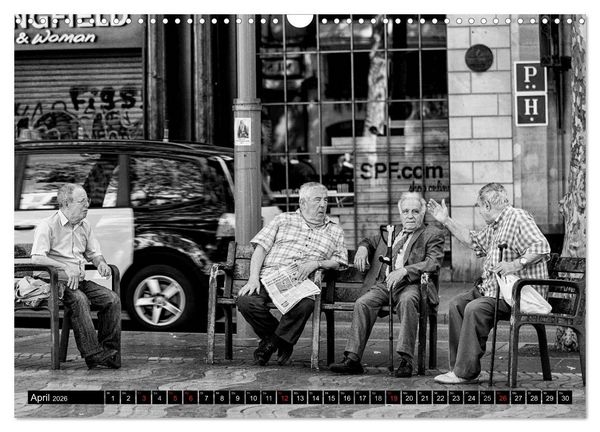 Produktbild: Streetlife Barcelona (Wandkalender 2026 DIN A3 quer), CALVENDO Monatskalender