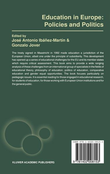 Produktbild: Education in Europe: Policies and Politics