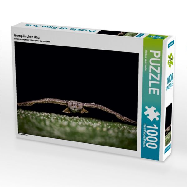 CALVENDO Puzzle Europäischer Uhu | 1000 Teile Lege-Größe 64x48cm Foto-Puzzle für glückliche Stunden