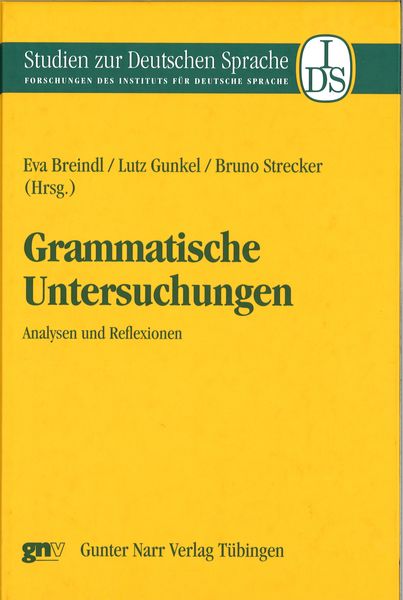 Produktbild: Grammatische Untersuchungen