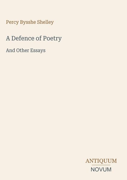 Produktbild: A Defence of Poetry