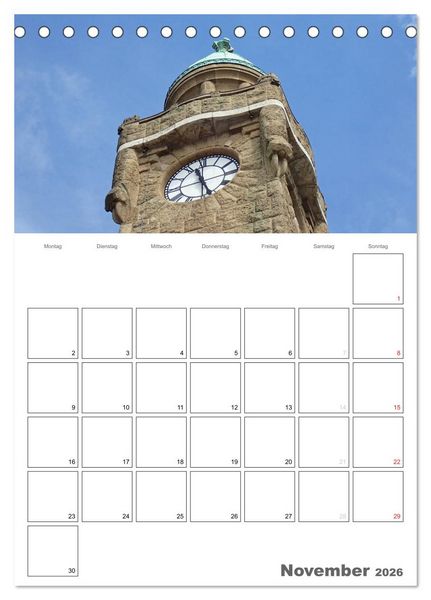 Produktbild: Historische Uhren (Tischkalender 2026 DIN A5 hoch), CALVENDO Monatskalender